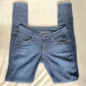 Sebastian McCall mid rise skinny jeans- dark wash- size 27